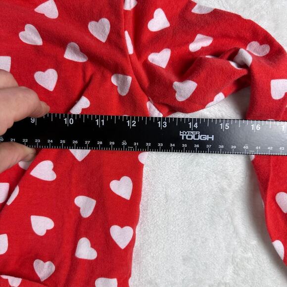 Valentines Day‎ Red Heart Pattern Long Sleeve Girls Size 12 Midi Dress Tie Waist - Picture 11 of 11